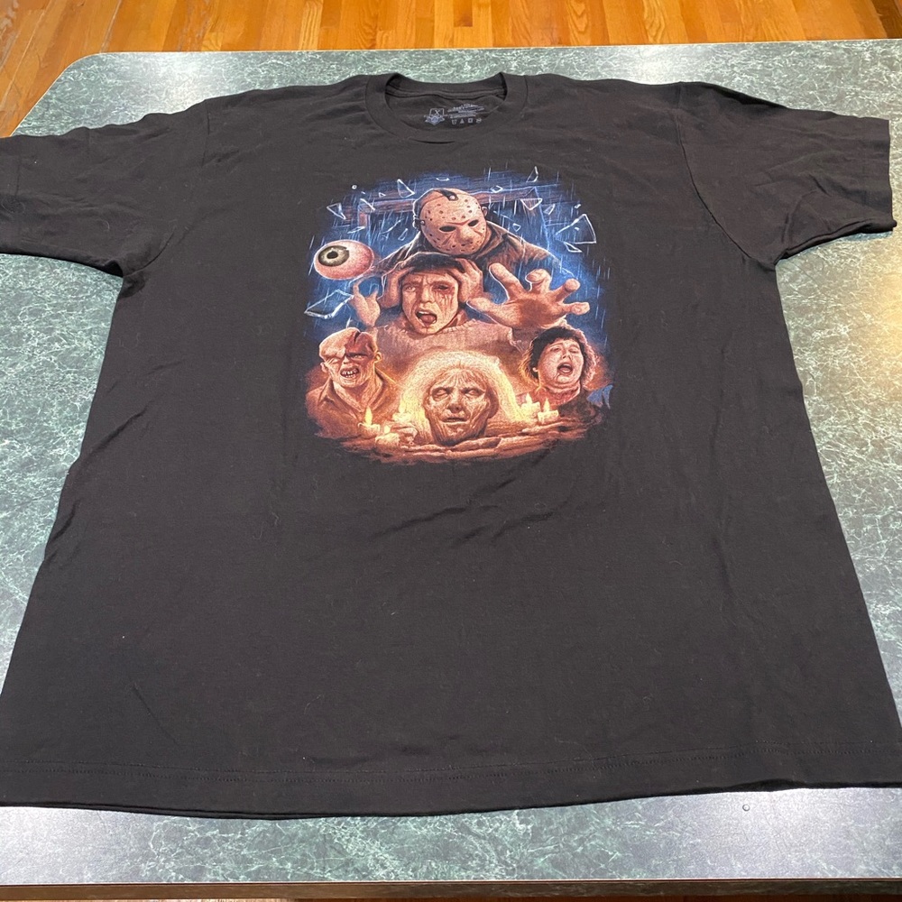 Jason Voorhees Friday The 13th Black Tee Size XL